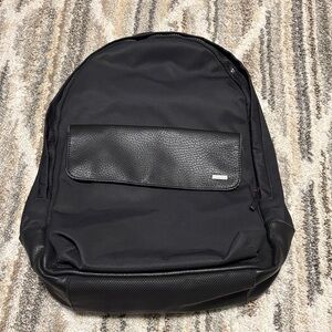 Calvin Klein Black Men's Backpack with Textured Front Flap